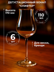 Бокал Снифтер для виски и бренди, 110 мл.