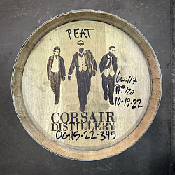 Дубовая Бочка 56л (15 галлонов) из-под Виски Corsair Distillery (Американский дуб)