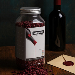 Сургуч для бутылок «Супервоск» (бутылочный воск), бордовый, 500 гр.