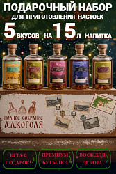 Новогодний подарочный набор для приготовления настоек "Полное собрание А.Л.Коголя"