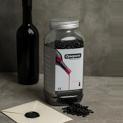 Сургуч для бутылок «Супервоск» (бутылочный воск), черный, 500 гр.